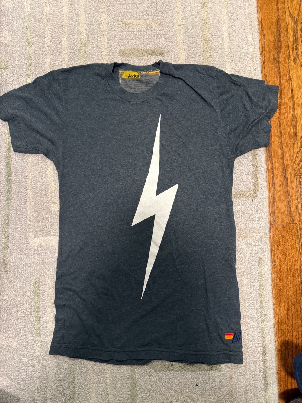 Aviator Nation Bolt Tee- charcoal